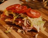 A picture of step 5 of Italian Hoagie (By an Ex-Jersey Mikes Employee).