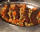 Une image de l'étape 14 de Saucisses de morteau aux haricots blancs,carottes et tomates séchées.