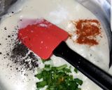 A picture of step 4 of Bechamel sauce.