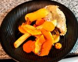Foto del paso 7 de la receta: Pollo al horno con verduras asadas