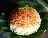 A picture of step 7 of Tricolour Pulao Independence Day Special.