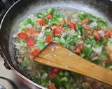 A picture of step 2 of Mexican rice.