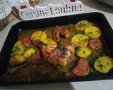 صورة لخطوة 4 من وصفة سينية بطاطاس مع دجاج محمر فالفرن 🍗🍗🍗🍗🍪🍪🍪🍪