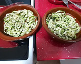 Foto del paso 3 de la receta: Nidos de calabacín y butifarra negra