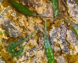A picture of step 2 of Shorshe Bhape Chingri - Noboborsho/ Poila Baisakh special.
