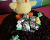 A picture of step 19 of Vickys Easter Nest Cake with Mini Egg Truffles, GF DF EF SF NF.