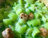 Hình bước làm 5 của món Canh mướp thịt viên