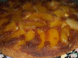 Tarta invertida de manzana