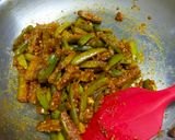 A picture of step 2 of Tindora Subzi with Peanut Masala.