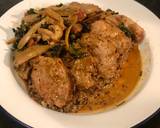‘’Double pork’’ in a shallot mushroom and rosemary sauce recipe step 9 photo