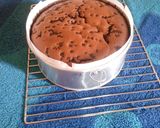 Foto langkah ke 7 dari resep Castella Chocolate Cake#tantanganakhirtahun #masakditahunbaru.