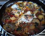 Foto del paso 10 de la receta Patatas de guarnición con huevos y jamón