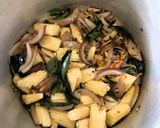 A picture of step 3 of Baby Corn Pulao (South Indian style).