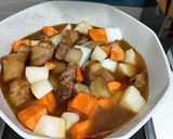 日式蘿蔔燉豬肉的食譜步驟4照片