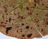 A picture of step 5 of Matar paratha.