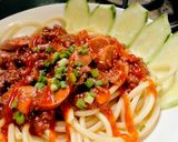 Hình bước làm 7 của món Mỳ Ý sốt spaghetti nhà làm!!