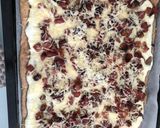 Flammekueche teljes kiőrlésű liszttel recept fázis 4 fotója