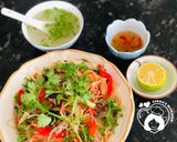 Hình bước làm 3 của món Miến xào thịt gà
