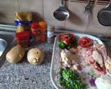 Foto del paso 1 de la receta: Pollo con fideos gordos 😍❤