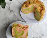 Cara Membuat 599 Marble Chiffon Cake Matcha Strawberry 5