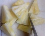 A picture of step 1 of Pineapple Jalapeño Water.