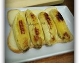 Foto langkah ke 3 dari resep Roti bakar pisang.