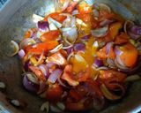A picture of step 2 of Paneer mastani.