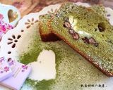 A picture of step 13 of Matcha Red Bean Cream Cheese Pound Cake.