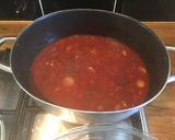 A picture of step 7 of Italian Tomato Stew with Kale and Cannelini beans.
