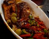 A picture of step 3 of Fish steak with veggies.