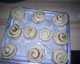 A picture of step 5 of Cinnamon roll.