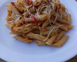 Foto del paso 6 de la receta: Macarrones con tomate, pimiento y huevo