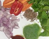 A picture of step 1 of Turkish style chicken kebabs /Eid Mubarak.