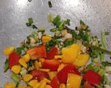 A picture of step 2 of Garlic Palak Pulao From Left Over Rice.