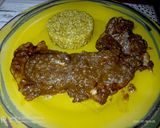 Foto del paso 6 de la receta: Fricandó de pollo con setas portobello y timbal de arroz