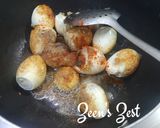 A picture of step 1 of Afghani Anda/Egg Curry.