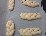 Foto del paso 4 de la receta Trenzas y caracolas de pan dulce con pepitas de chocolate 🎄