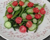 Foto del paso 7 de la receta: Ensalada templada de espárragos verdes con vinagreta de pera