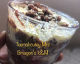 A picture of step 2 of Chocolate cake parfait.