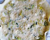Une image de l'étape 5 de Quiche deux courgettes et fromage.