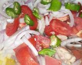 A picture of step 2 of Achar gosht (achari chicken).