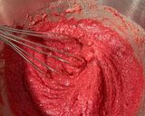 Foto del paso 4 de la receta: Muffins red velvet de arándanos sin gluten