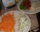 Foto del paso 1 de la receta Corona de cous cous con verduras al estilo marroquí (vegano)
