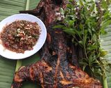 Hình bước làm 1 của món Thỏ Nướng Sữa Sa Tế