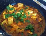 A picture of step 3 of Paneer achari masala.