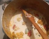 A picture of step 3 of Shahi Paneer with leftover paneer tikka.