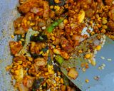 A picture of step 3 of Maysore chutney with imli.