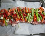 Foto del paso 5 de la receta Arrollado de lomo de cerdo horneado (dietético)