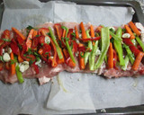 Foto del paso 5 de la receta: Arrollado de lomo de cerdo horneado (dietético)