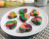 Cara Membuat Rainbow Heart Cookies Slice 12